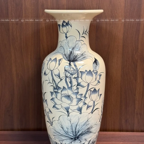 Lục Bình H60cm Hoa Sen Truyền Thống